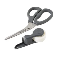 Sabatier 2-in-1 All-Purpose Gift Wrap Scissors with Removable Tape Dispenser Blade Cover