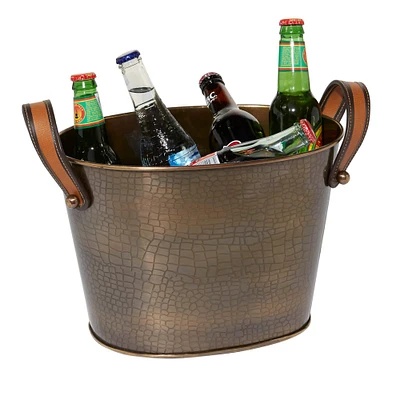 16" Bronze Contemporary Wine Bucket