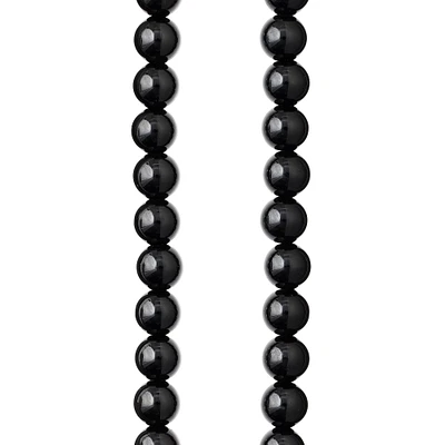 Black Round Jasper Beads, 8mm by Bead Landing™