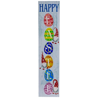 Multicolor Happy Easter Eggs Spring Wall Sign