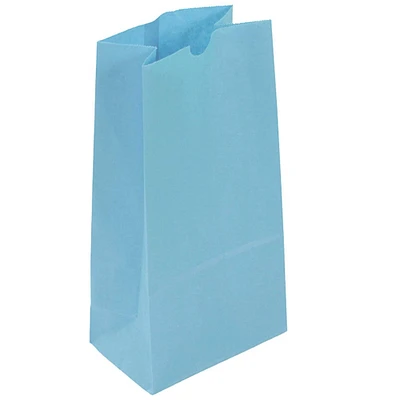 JAM Paper Baby Blue Kraft Lunch Bags