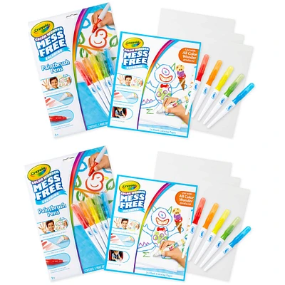 6 Packs: 2 ct. (12 total) Crayola® Color Wonder Mess Free Paintbrush Pens & Paper Set