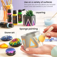 Arteza® 20 Color Matte Craft Acrylic Paint Set