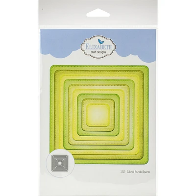 Elizabeth Craft Metal Die-Stitched Rounded Square