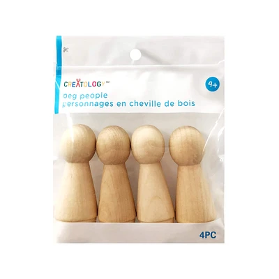 12 Packs: 4 ct. (48 total) Wooden Peg People by Creatology™