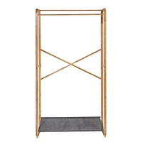 Honey Can Do Bamboo & Canvas Garment Rack