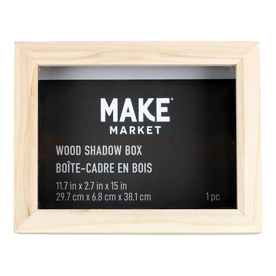 Ready-to-Finish Hinged 11.7" x 15" Shadow Box by Make Market®