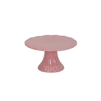 4.5" Light Pink Ceramic Cake Stand by Celebrate It™