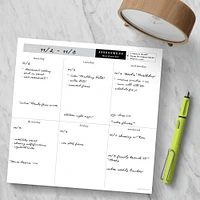 TF Publishing Executive Weekly Square Schedule Pad