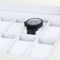 Daisy White Dozen Leather Watch Box