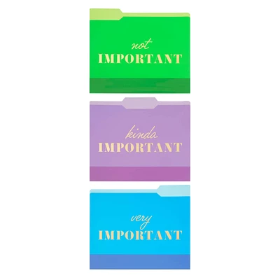 Color Pop Green, Purple & Blue File Folder Set by Celebrate It™