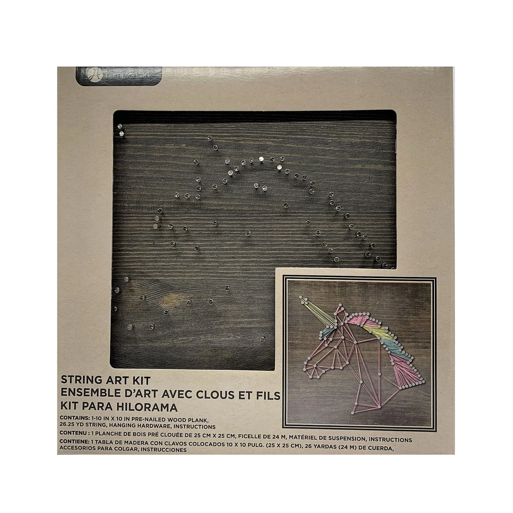 Hampton Art™ 10" x 10" Unicorn String Art Kit