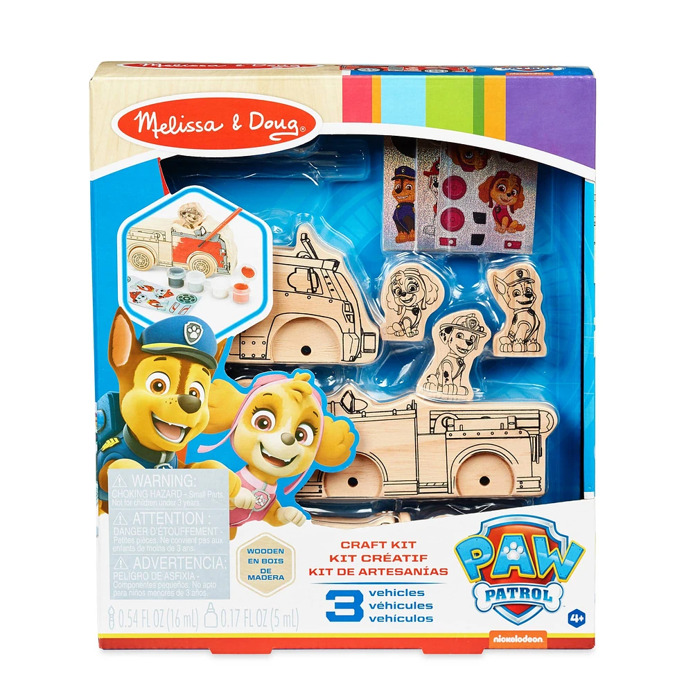 Melissa & Doug® Paw Patrol Vehicles Wooden Craft Kit