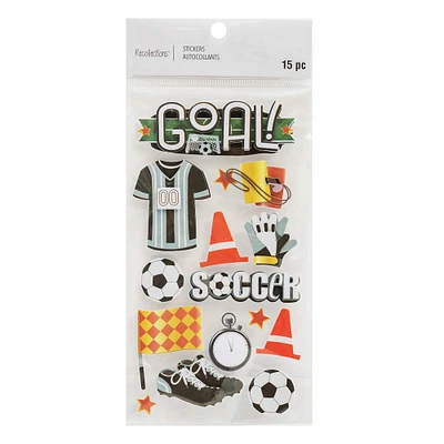 12 Pack: Soccer Icon Stickers by Recollections™