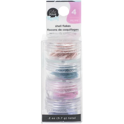 American Crafts™ Color Pour Resin Iridescent Shell Flakes Mix-Ins