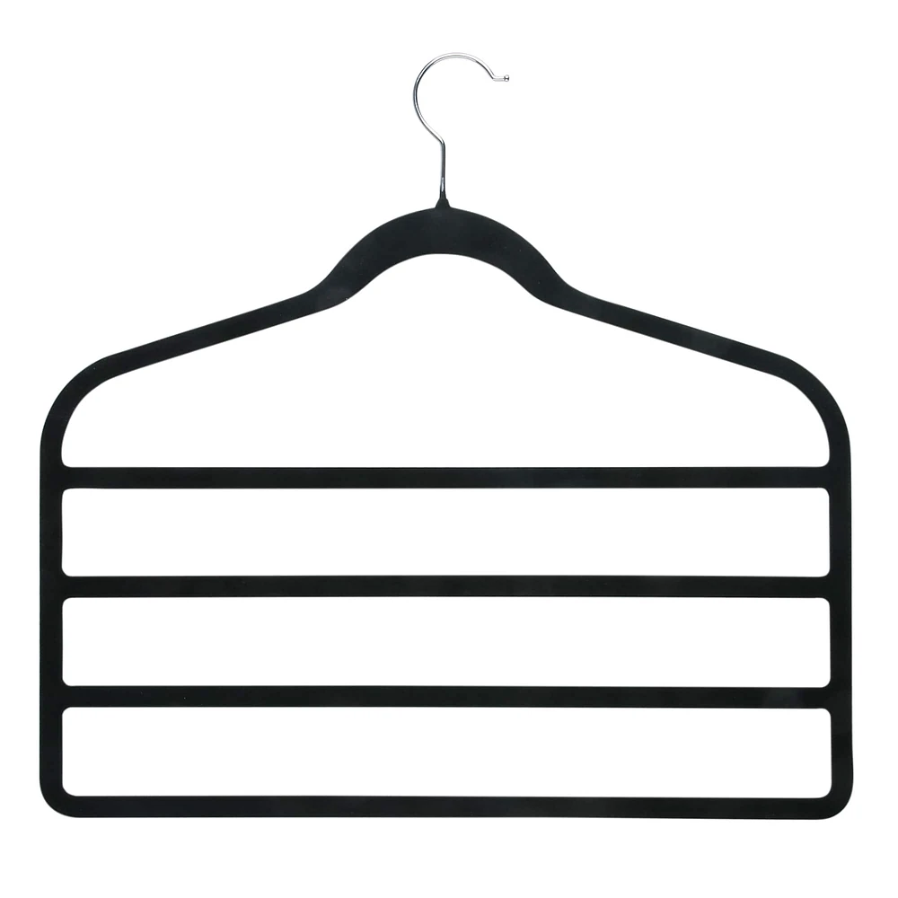 Honey Can Do 4 Pack 4-Tier Non-Slip Velvet Pants Hangers