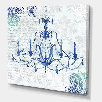 Designart - Chandelier I - Fashion Premium Canvas Wall Art