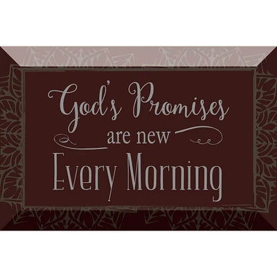 God's Promises Glass Plaque with Easel & Hanger