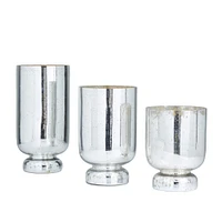 Silver Glam Candle Holder Set