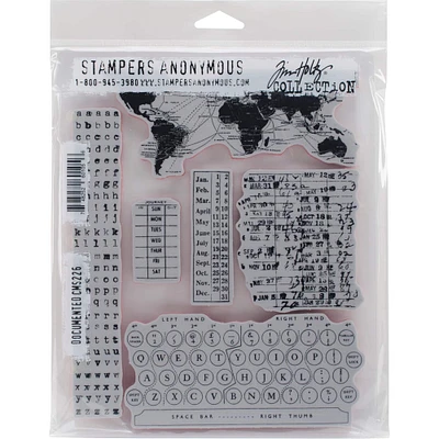 Stampers Anonymous Tim Holtz® Documented Cling Stamps