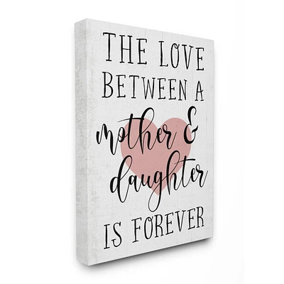 Stupell Industries The Love Between Mother & Daughter Canvas Wall Art