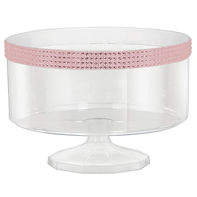 6" Small Clear Plastic Trifle Container with Gems