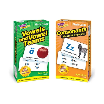 Trend Enterprises® Vowels and Consonants Skill Drill Flash Cards Assortment