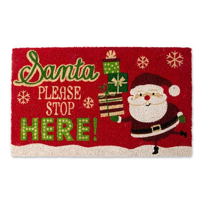 DII® Santa Please Stop Here Doormat