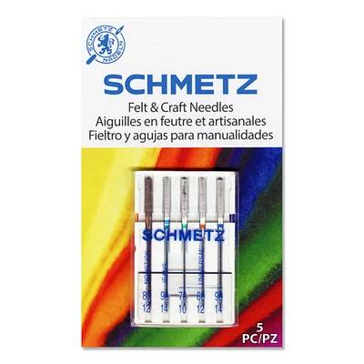 10 Packs: 5 ct. (50 total) Schmetz Felt & Craft Needles