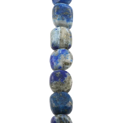 12 Pack: Blue Dyed Lapis Potato Beads by Bead Landing™