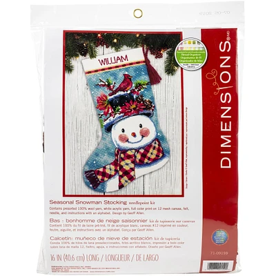 Dimensions® Snowman Needlepoint Stocking Kit