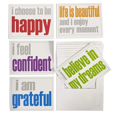 Inspired Minds Confidence Booster Set, Note Cards and Envelopes, 2 Each of 5 Titles