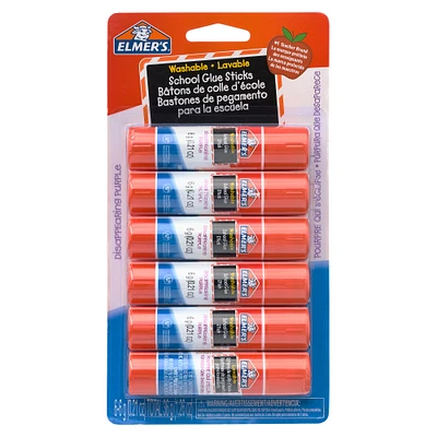 Packs: ct. ( total) Elmer's® Disappearing Purple School Glue Sticks