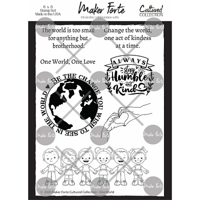 Maker Forte One World Cultured Collection Clear Stamps