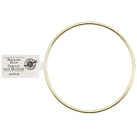 36 Pack: 4" Brass Macramé Hoop by Loops & Threads®