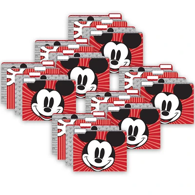 EUREKA® Mickey Mouse Throwback File Folders, 6 Packs of 4