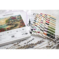 LetiStitch Sunrise by the Sea Counted Cross Stitch Kit