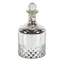 Silver Glass Glam Decorative Jar Set