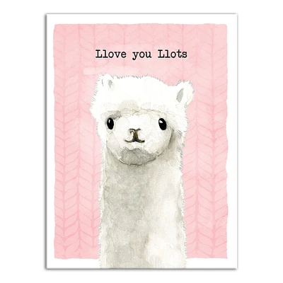 Llama Love Canvas Art