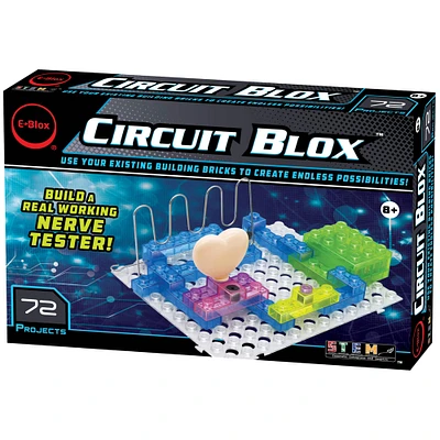 E-Blox® Circuit Blox™ 72 Project Circuit Board Building Block Set, 35 Pieces