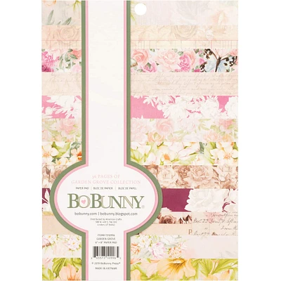 BoBunny® Garden Grove 6" x 8" Single-Sided Paper Pad, 36 Sheets