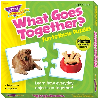 Trend Enterprises® What Goes Together? Fun-to-Know Puzzles