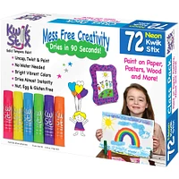 Kwik Stix™ Neon 72 Piece Tempera Paint Set