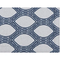 RugSmith Navy Machine Woven Leslie Anti-Fatigue Kitchen Mat, 20" x 36"