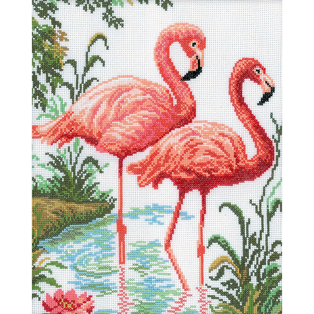 RTO Flamingos Counted Cross Stitch Kit