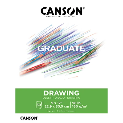 Canson® Graduate Foldover Drawing Pad, 9" x 12"