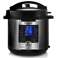 MegaChef 6qt. Stainless Steel Electric Digital Pressure Cooker with Lid