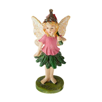 Miniature Standing Pixie with Flower by Make Market®