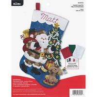 Bucilla Camo Santa Felt Stocking Kit