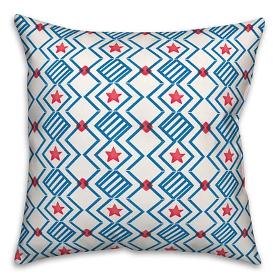 Stars & Stripes Pattern Indoor/Outdoor Pillow